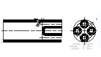 599601-002 by te connectivity / raychem brand