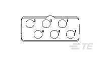 1738096-1 by te connectivity / amp brand