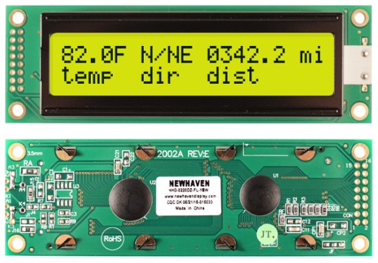 NHD-0220DZ-FL-YBW by newhaven display