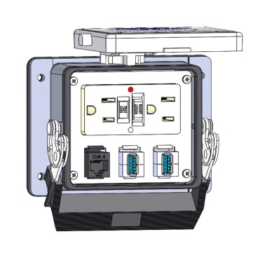 GF-RJ45-USB-03-R-32 by mencom