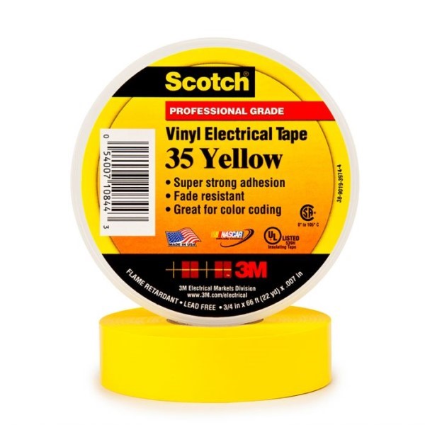 35-YELLOW-3/4X66FT by 3m