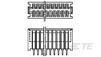 166086-6 by te connectivity / amp brand