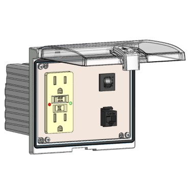 LP3-DP-RJ45-USB-BFAF-R by mencom