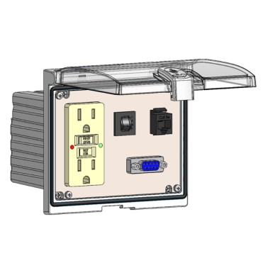 LP3-GF-DB9-RJ45-R by mencom