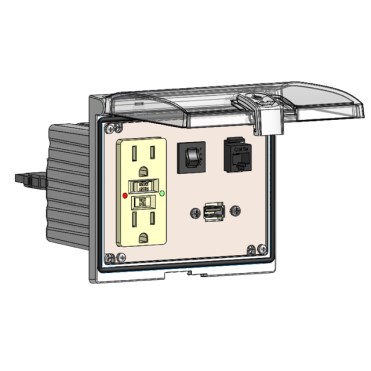 LP3-GF-RJ45-USB-10-R by mencom