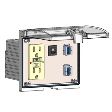 LP3-GF-2USB-AFAF-R by mencom